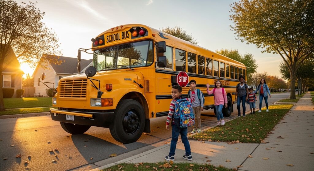 School Bus Classic Childhood