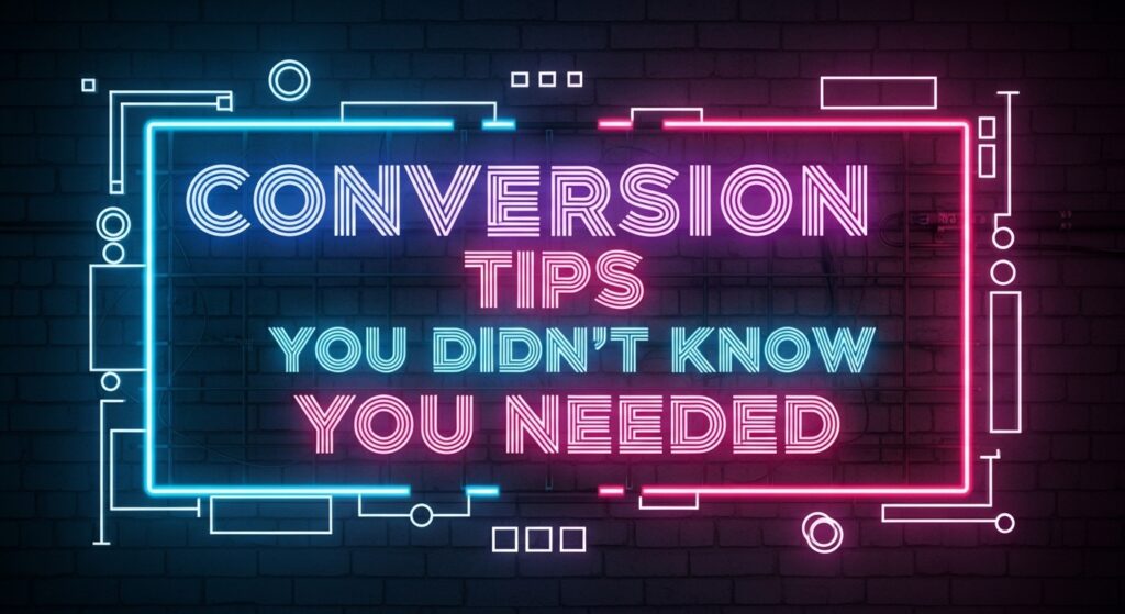Conversion Tips You